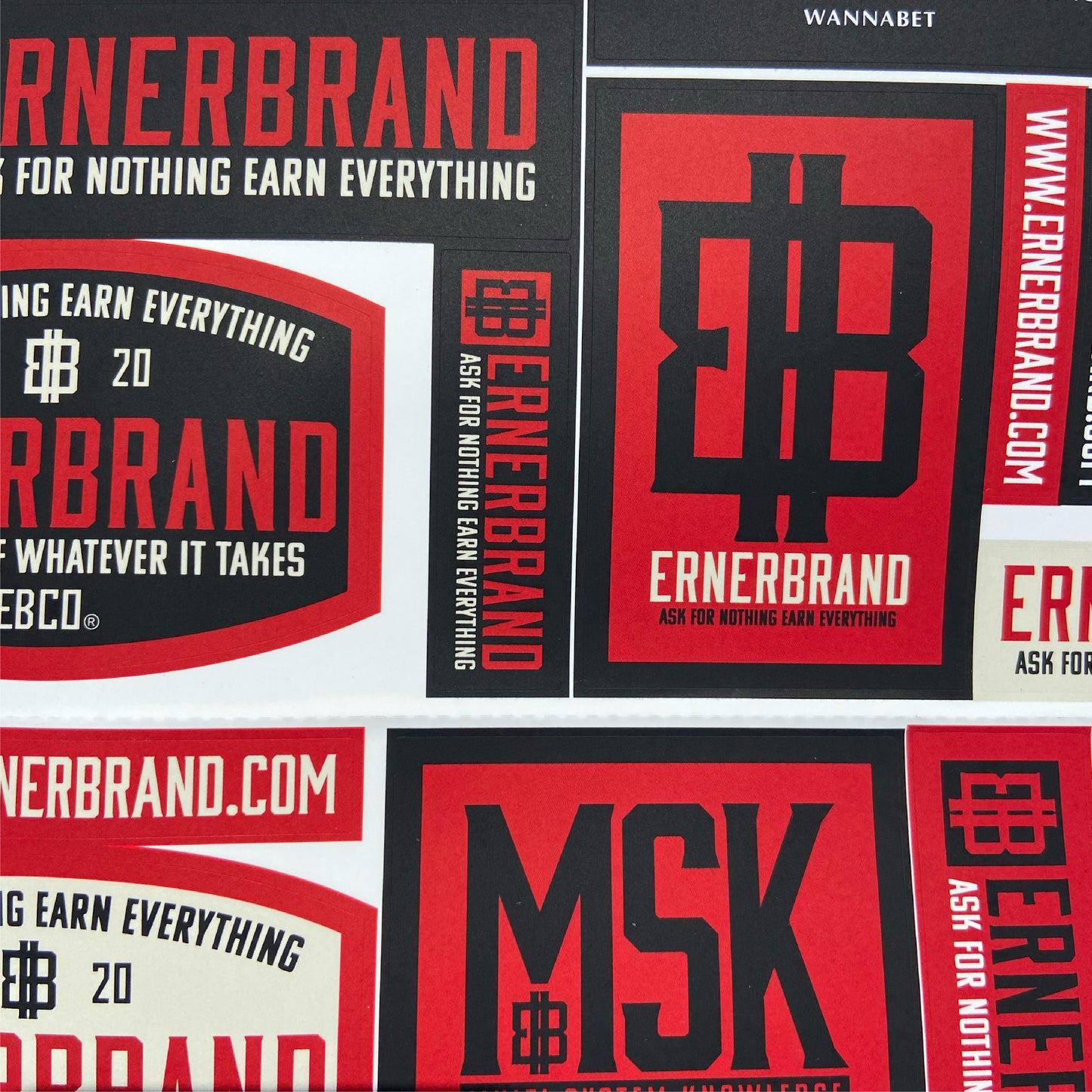 ERNER BRAND STICKER SHEET